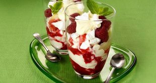 Recette verrine de framboise et de pomme